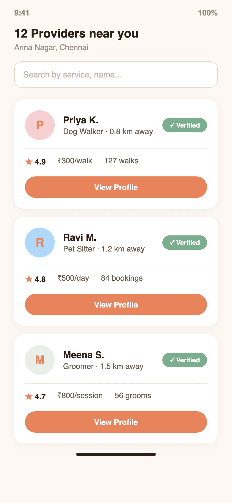 Find verified providers