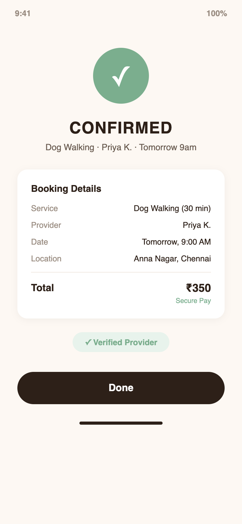 VouchTails App - Book securely