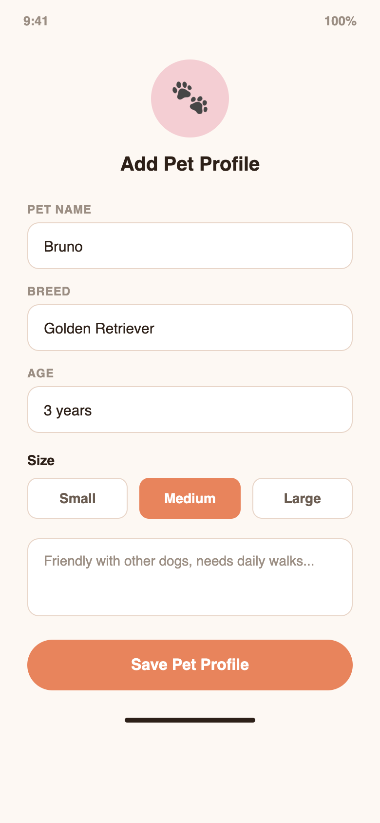 VouchTails App - Register your pet